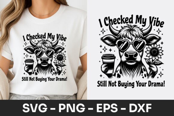 Funny Cow Sarcastic Quote Design Graphics for Local Branding