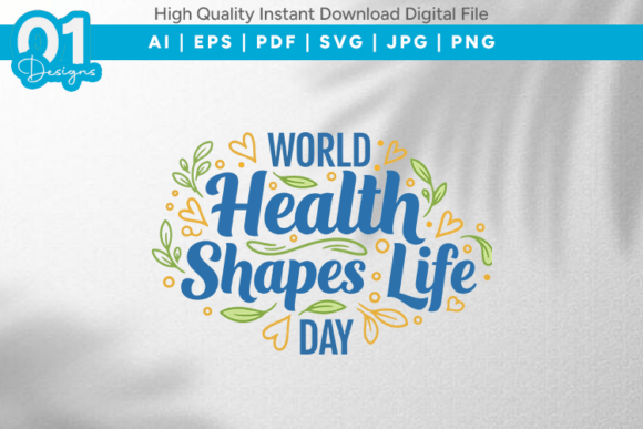 Health Shapes Life SVG Quote Graphics for T-Shirt Designs