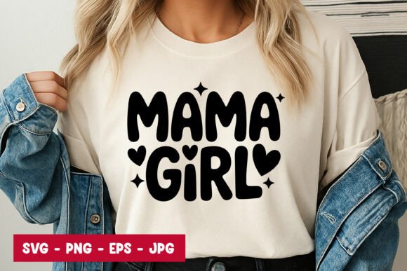 Mama Girl Quote Typography Graphics for Local Branding