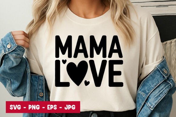 Mama Love Quote Typography Graphics Freebies
