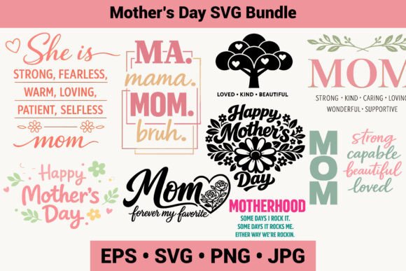 Mother’s Day Graphics Bundle for Freebies