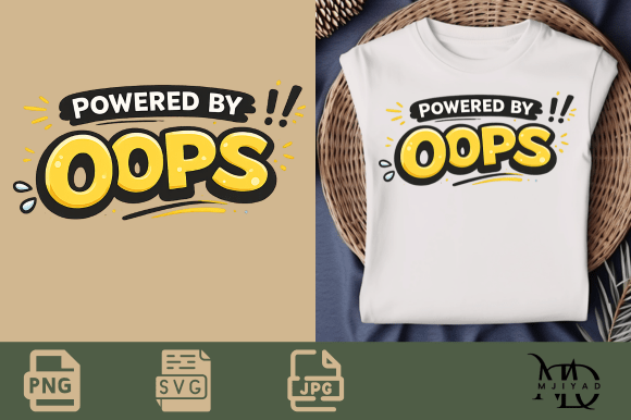 Powered By Oops Graphic Design Asset