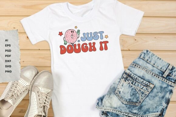 Retro Donut SVG for Graphics and T-Shirt Designs